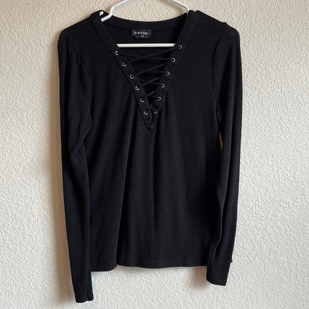 Long sleeve black top